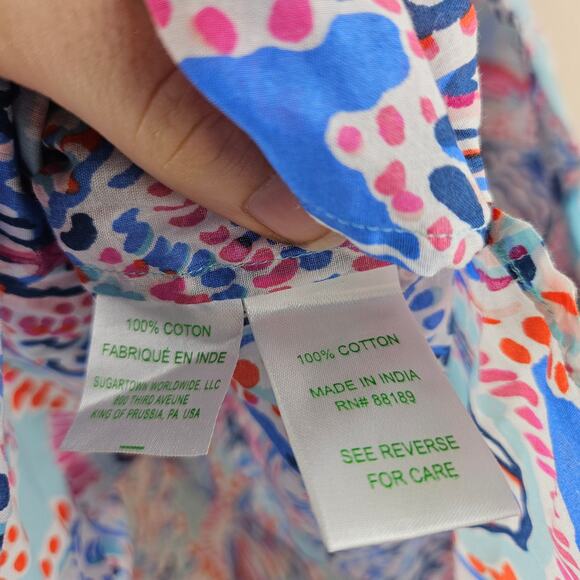 Lilly Pulitzer Jupiter Island Tunic Shell Me About It Size Small - Picture 4 of 7